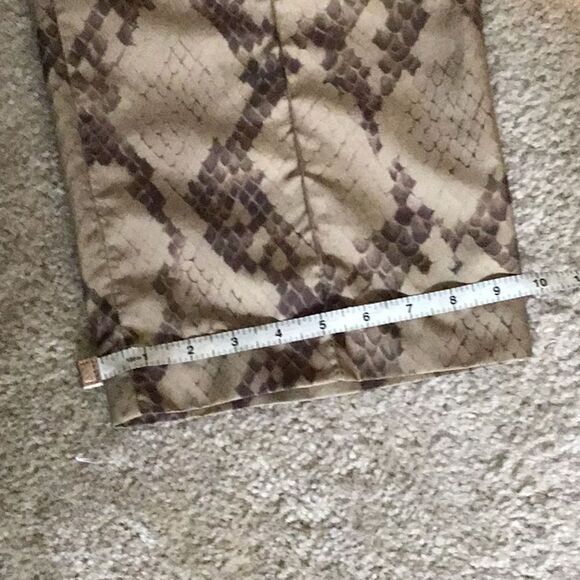 ASOS Pants Women’s Snakeskin Cargo Wide Leg Pockets High Rise Size 12 - Picture 14 of 14